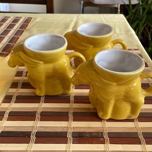 Frankoma 1975 donkey mugs (3)